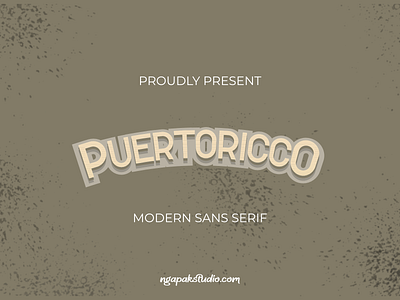 PUERTORICCO MODERN SANS SERIF | NGAPAKSTUDIO.COM calligraphy design display font font font awesome fonts illustration letter lettering logo type foundry vector