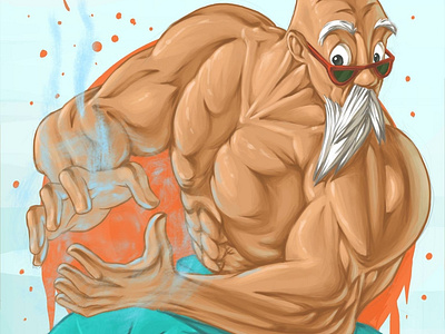 Master Roshi fan art character design digital digital art digital painting illustration