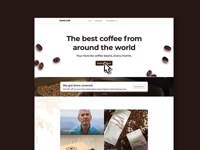 The Good Cup aftereffects animation branding design motion motion design ui