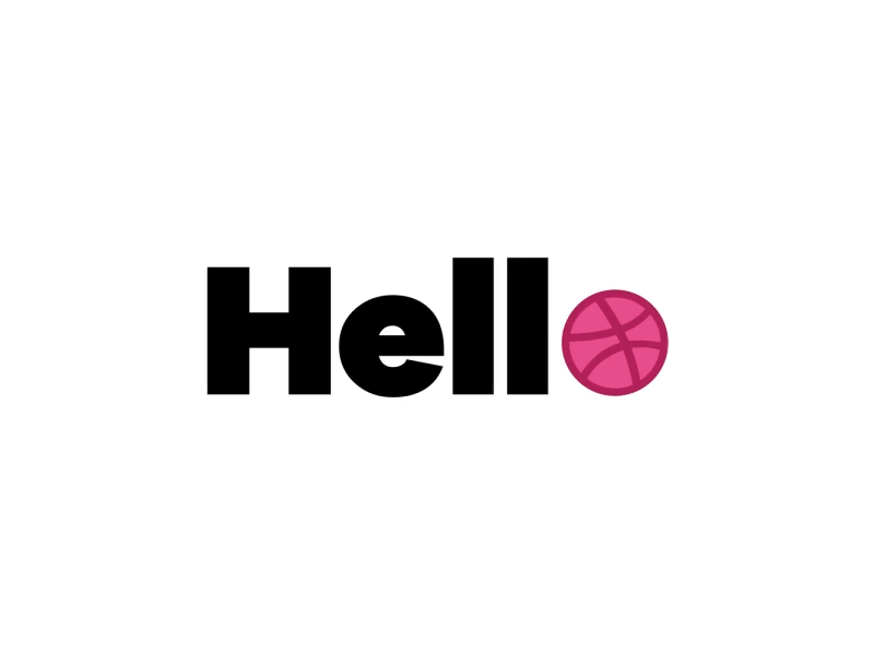 Hello Dribbble! aftereffects animation design dribbble hello hello dribbble motion motion design