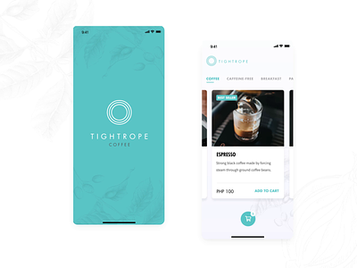 Tightrope Coffee - App Animation aftereffects animation coffee design mobile mobile app motion motion design mvp startup ui