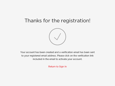 Thanks for the registration!