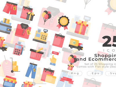 Shopping and Ecommerce Icon Set