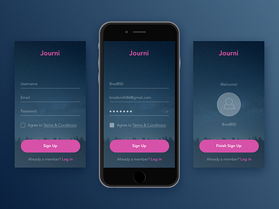 UI Challenge: 001 Simple Sign Up daily sign ui up