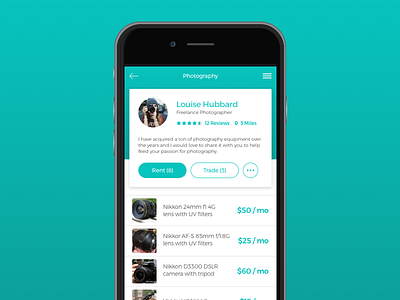 Daily UI_03 User Profile challenge daily ui