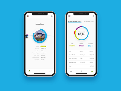 Invest Path Concept finance app fintech ui