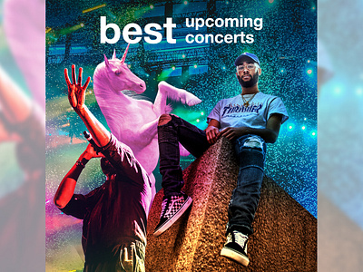 Upcoming concert compilation concept concert design events instagram rapper socialmedia unicorn