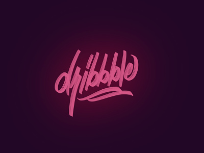 Dribbble invite. dribbble ipad pro lettering sticker typography