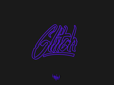 Glitch art behance brush calligraphy design dribbble goodtype handlettering illustration lettering poster sticker tee threadless type typespire typism typo typography wacom