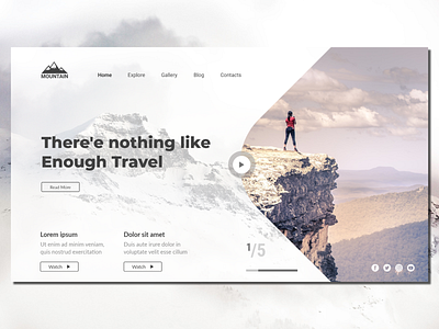 Mountain Climbing adobe xd climb design illustration mountain nature photoshop travel travelling trekking ui uiux ux vibes web webdesign xd