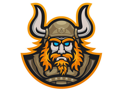 Viking for game channel adobe illustrator illustration