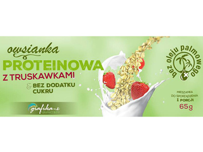 The design of the front side of the oatmeal wrapper adobe indesign adobe photoshop 3ds max