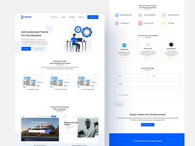 Template Landing Page design landingpage ui uidesign ux website design