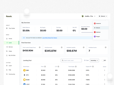 DEFI Lending Dashboard