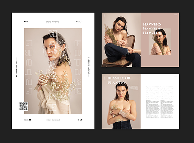 Future Magazine | Plastic or Plants? design editorial magazine magazine cover magazine design minimalism