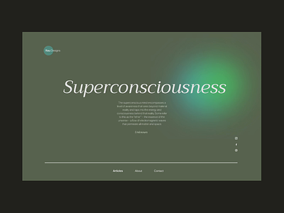 Superconsciousness | Rau Designs animation branding ui