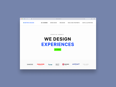 MATRIX Design | Website agency creative design minimalism ui webdesign website