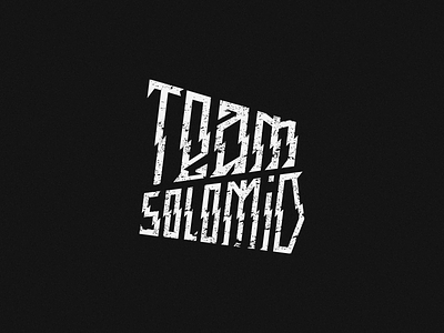 Team SoloMid apparel art calligraphy clothing creative dark design fashion font graphic graphic design illustration logo logotype t shirt type typography vector vector art vector illustration