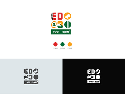 Logo Design For Edo@30 Anniversary brand guide brand identity design brand identity system branding design edo state flat graphic design illustration logo logo aniversary logo design minimal typography vector