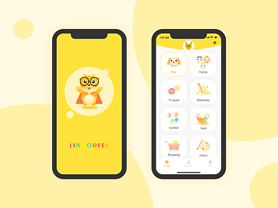 Deer kids animation app design icon illustration stamp ui ux website