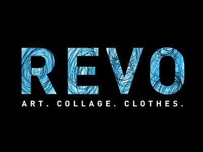REVO art brand clothes collage revolution scribble texture