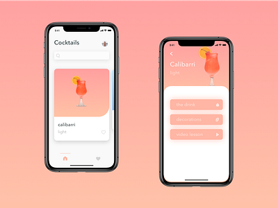 Cocktail recipes app