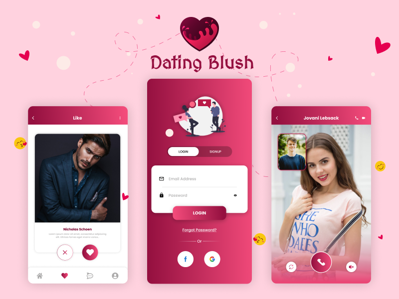 Dating Blush - Dating App UI by Techeshta on Dribbble