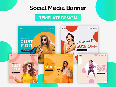 Fashion Social Media Banner Template Design