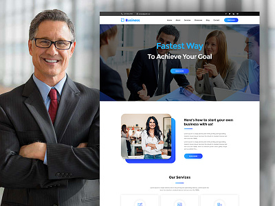 Business - Consulting and Corporate PSD Template psd templates