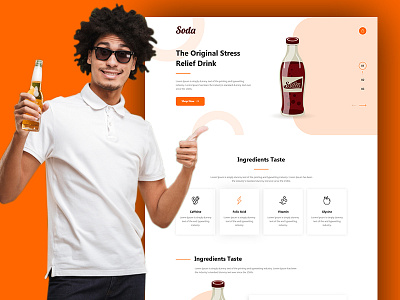 Soda - Product Showcase Landing Page PSD Template