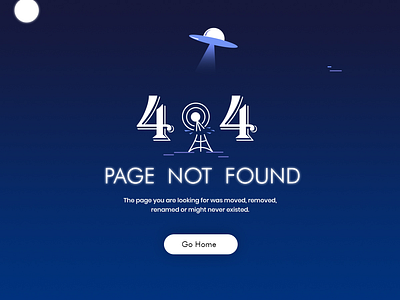 404 Page Not Found - Landing page samples