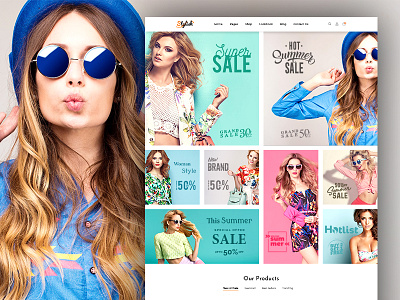 Stylish - Fashion E-commerce Homepage PSD Template