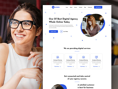 Burans - Digital Agency Landing Page