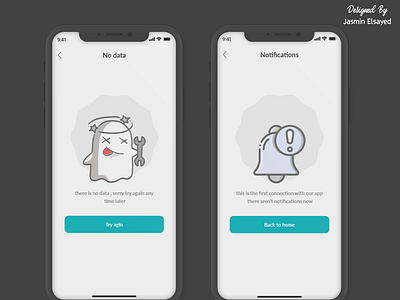 no data - no notifications app design dribbble illustration mobile mobile app mobile design nodata nonotifications nowifi ui ui ux user experience userinterface ux vector