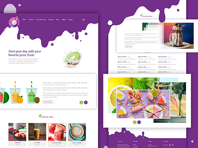 coffee shop web categories coffe coffeeshop department design designs juice photos photoshop purple shop ui ui ux ux web website