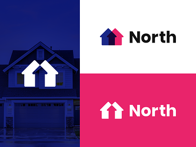 North Estate Agent Logo branding concept design estate agency estate agent house house logo icon logo logo design logotype typography