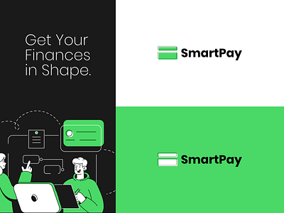SmartPay Logo Concept branding concept design finance finances icon idea illustration logo minimal pay typography vector