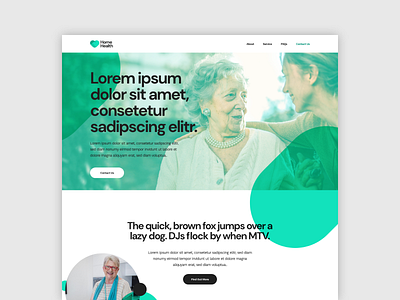 Home Health Website Concept