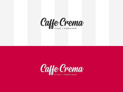 Caffe Crema Logo Concept adobe xd branding concept design icon idea italian italian food italian restaurant italy logo logos traditional typography vector