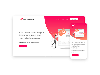 Launch Accounts - Responsive Website