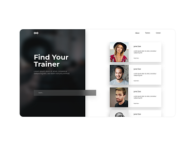 Find Your Trainer Desktop Concept