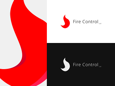 Fire Control Logo Concept branding concept design flat icon idea illustration logo typography vector