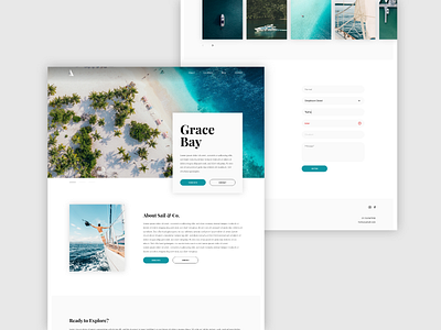 Sail & Co. Website adobe xd app concept design flat idea ui ux web website