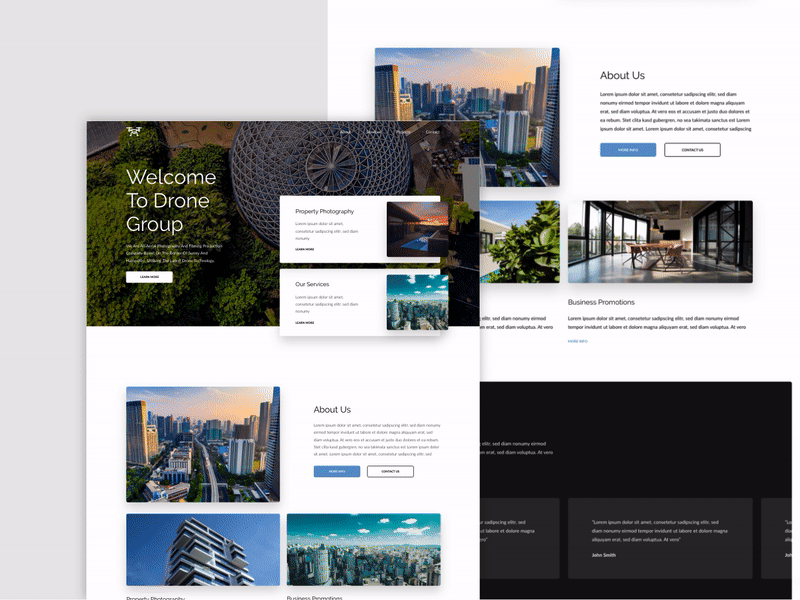 Drone Group Website Concept