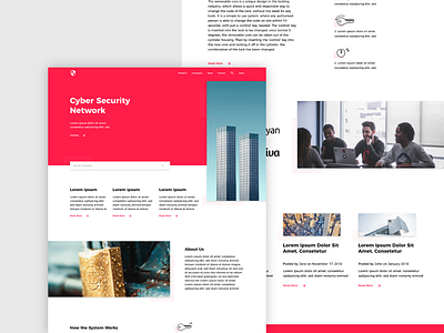 Cyber Security Homepage adobe xd business concept cyber design homepage idea illustrations minimalist modern security ui ux web