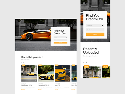 Car Search Website Concept