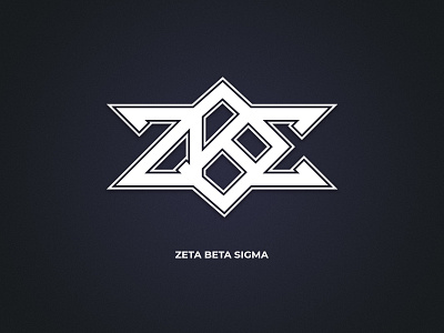 ZETA BETA SIGMA design graphic graphics lettering logo logo design logodesign logotype monogram