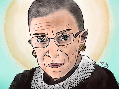 RIP RBG digital illustration illustration procreate