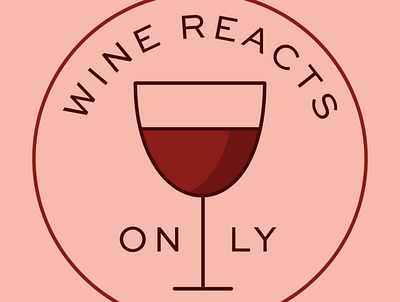 wine reacts only graphic design illustration print design