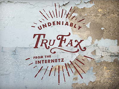 TruFax internetz trufax type typography web graphics